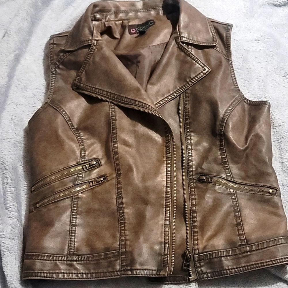 Leather vest